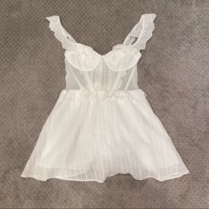 Shein white mini dress